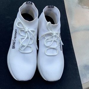 Roberto cavalli white women shoes